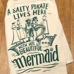 Mermaid and Pirate Towel